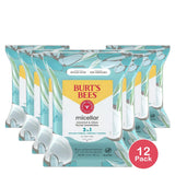Burts Bees Micellar Cleansing Towelettes Coconut And Lotus 5.1oz (Pack of 12)