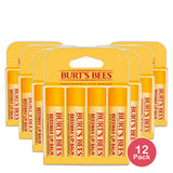Burts Bees Natural Moisturizing Lip Balm With Beeswax 0.15Oz (Pack Of 12)