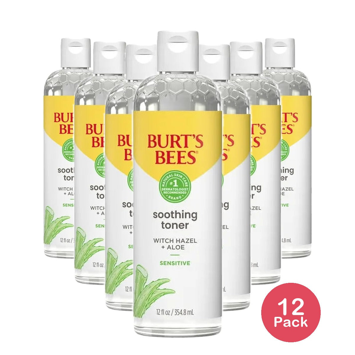 Burt's Bees Soothing Toner With Witch Hazel and Aloe, 12oz (Pack of 12)