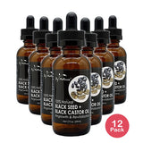 By Nature's Black Castor Black Seed Oil 2 Oz (Pack of 12)