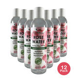 By Natures Rose Water for Face Skin and Hair 6 Oz (Pack of 12)