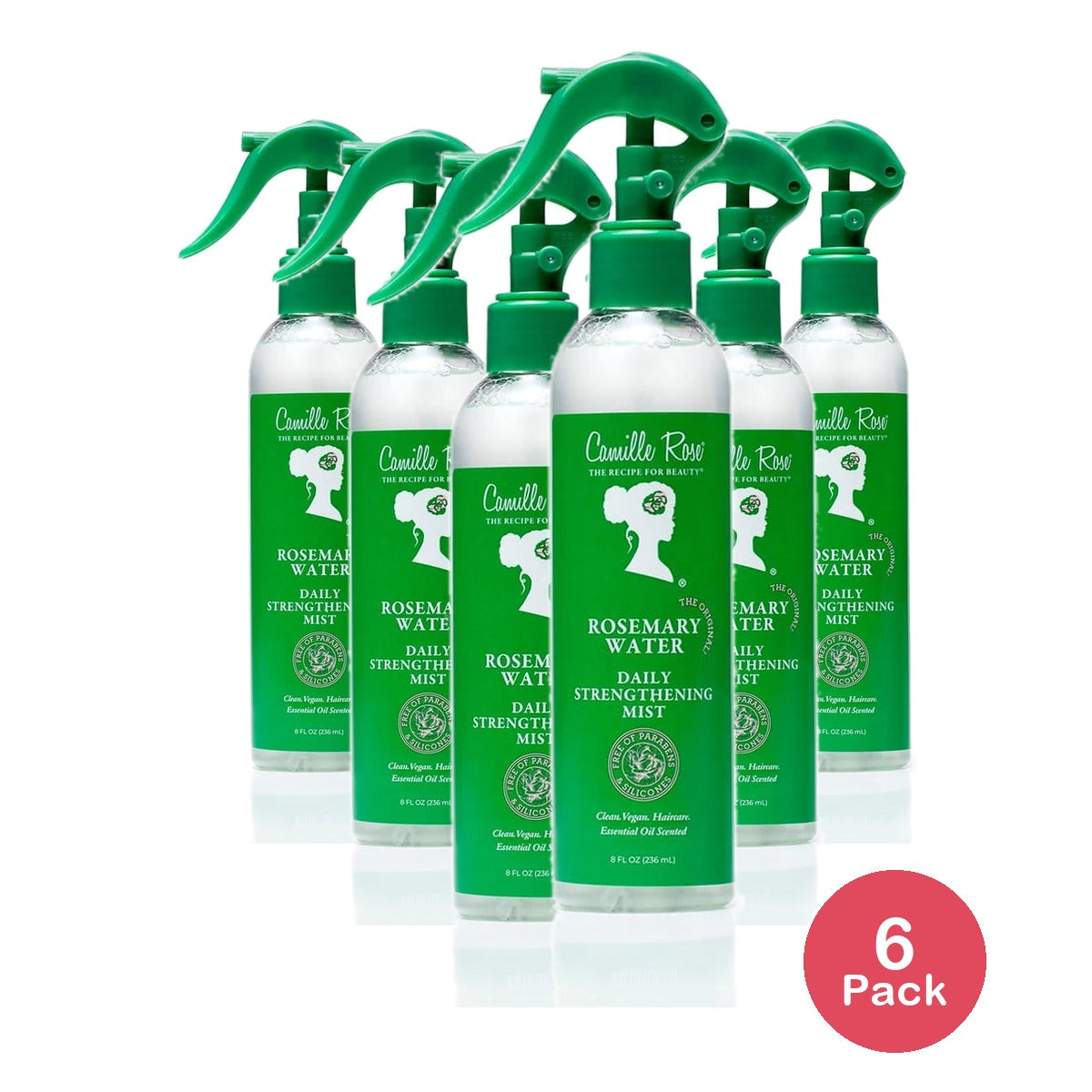 Camille Rose Rosemary Water Daily Strengthening Mist - 8 fl oz (Pack of 6)