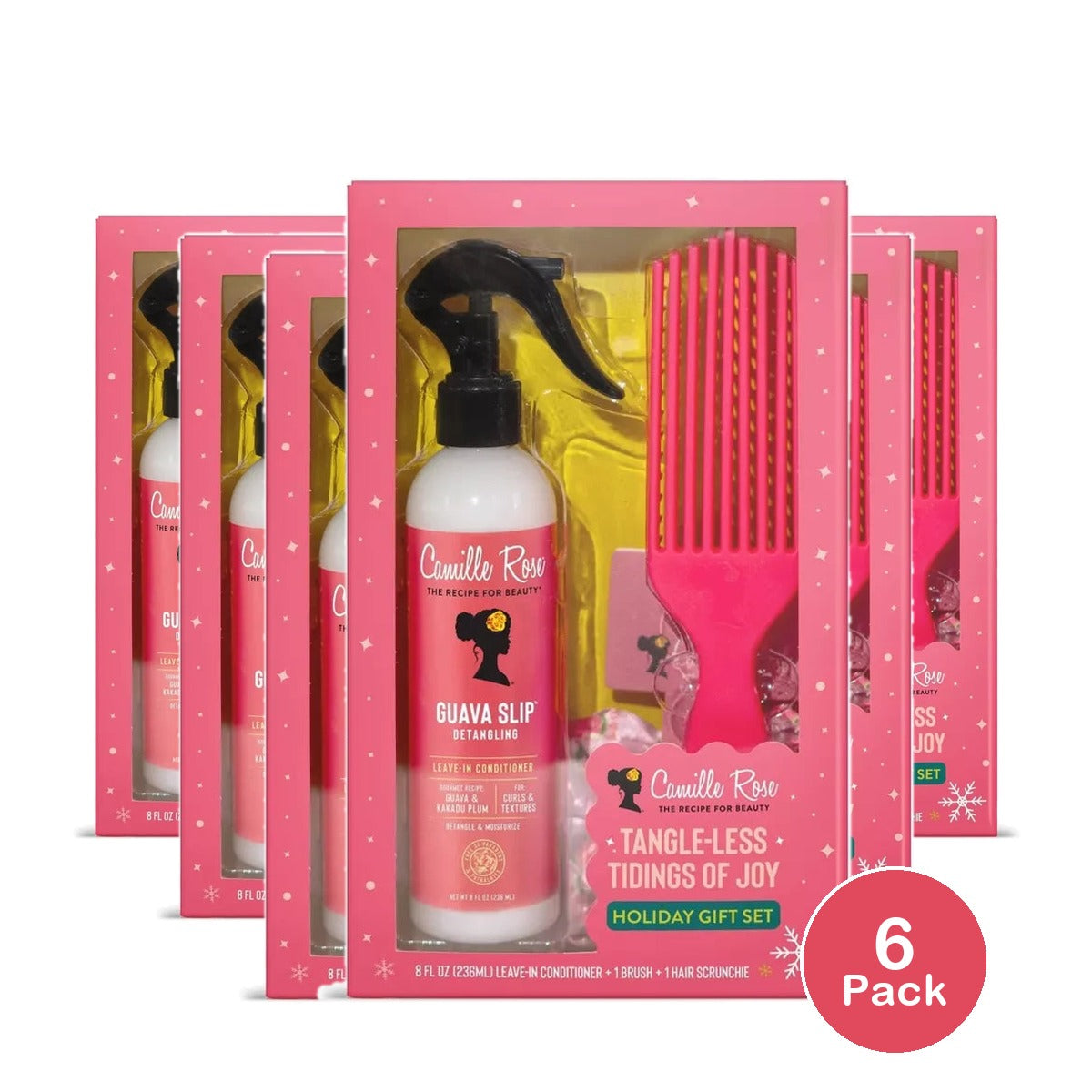 Camille Rose Tangle-less Tidings of Joy Holiday Gift Set - 3pc (Pack of 6)