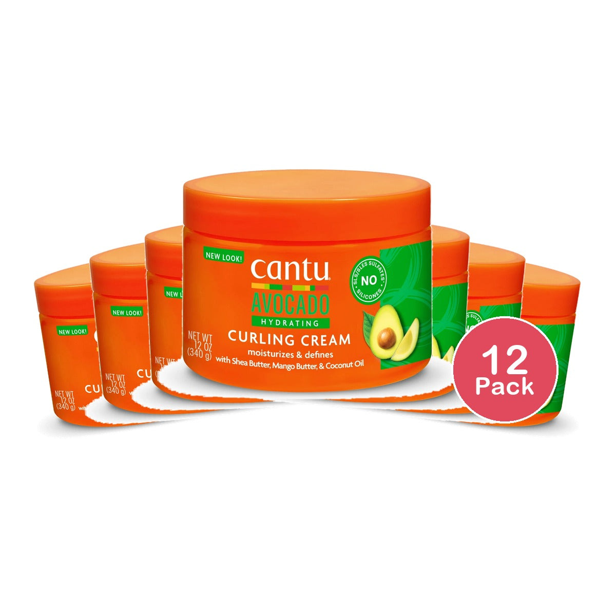 Cantu Avocado Coconut Curling Cream - (Pack of 12) 12 Oz