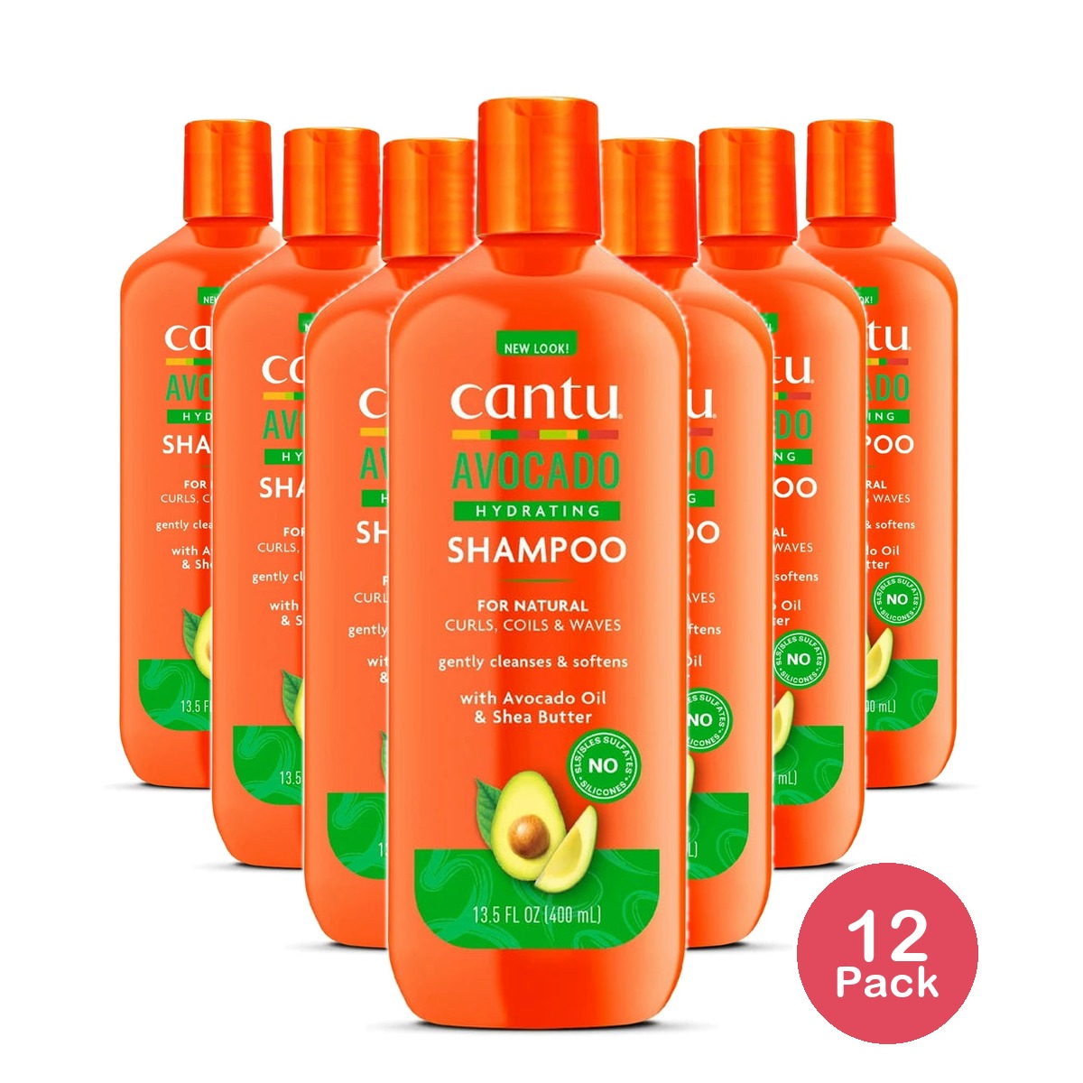 Cantu Avocado Hydrating Sulfate Free Shampoo - (Pack of 12) 13.5 fl. Oz