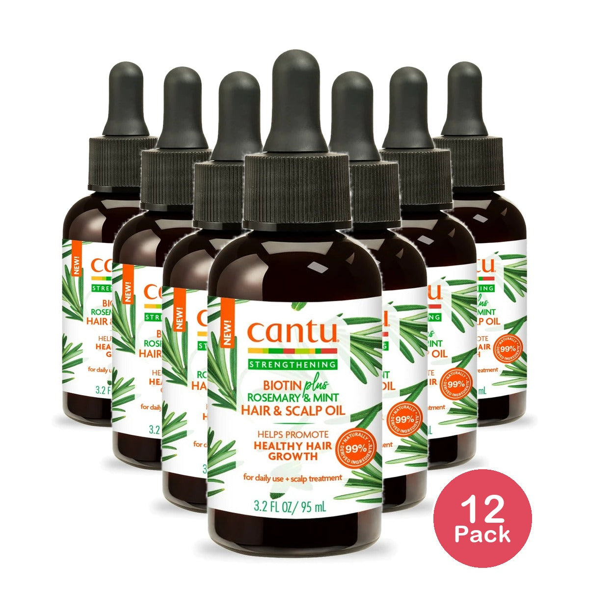 Cantu Biotin-Infused Strengthening Hair & Scalp Oil 3.2 fl oz (Pack of 12)