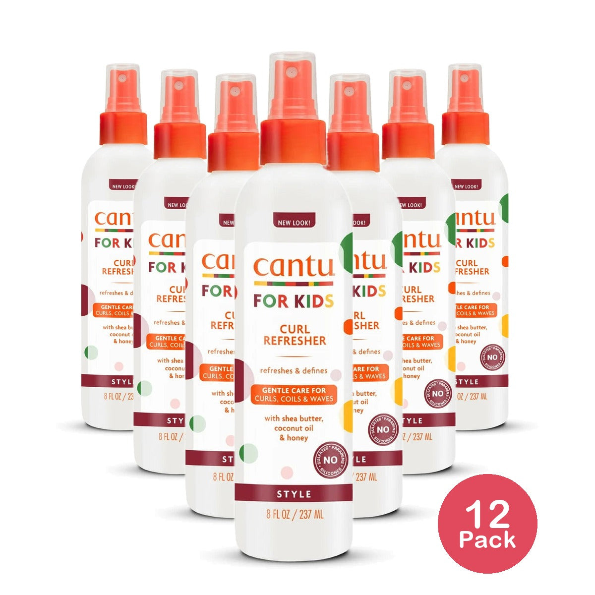 Cantu Care for Kids Curl Refresher with Shea Butter (Pack of 12) 8 Fl. Oz