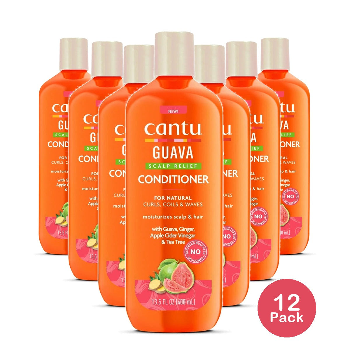 Cantu Guava Scalp Relief Conditioner (Pack of 12) 13.5 Fl. Oz