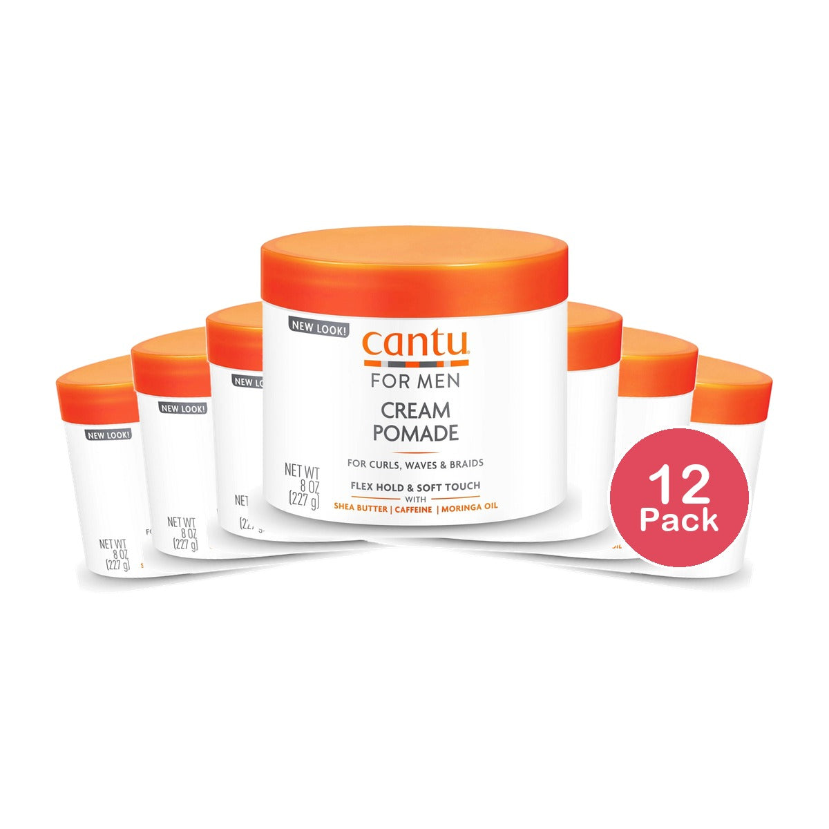 Cantu Men's Styling Pomade 8 Oz (Pack of 12)