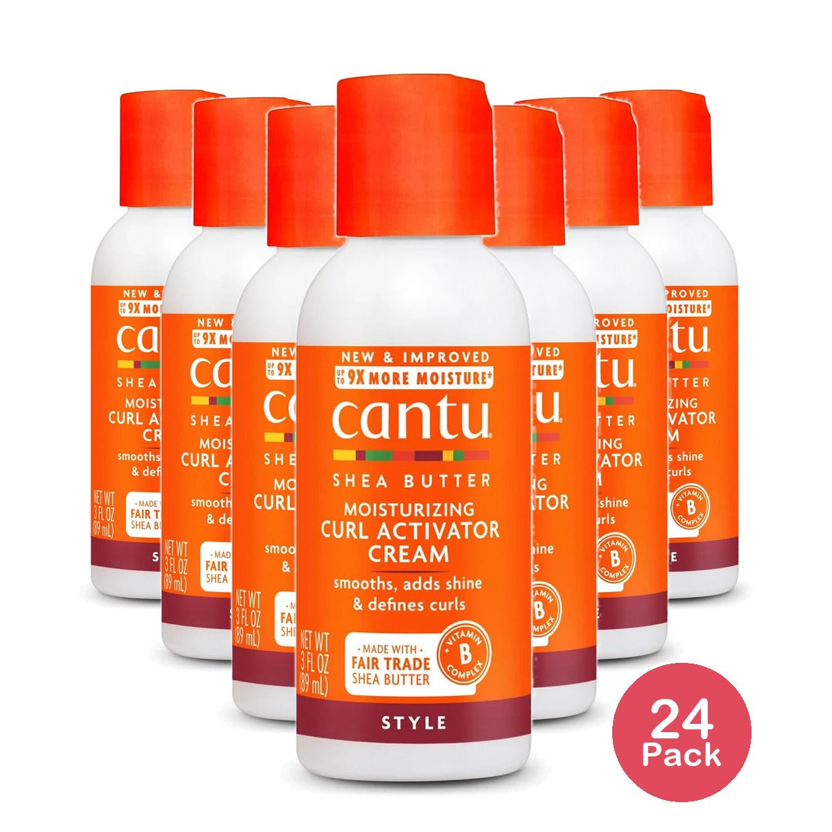 Cantu Moisturizing Curl Activator Cream with Shea Butter 3 fl oz (Pack of 24)