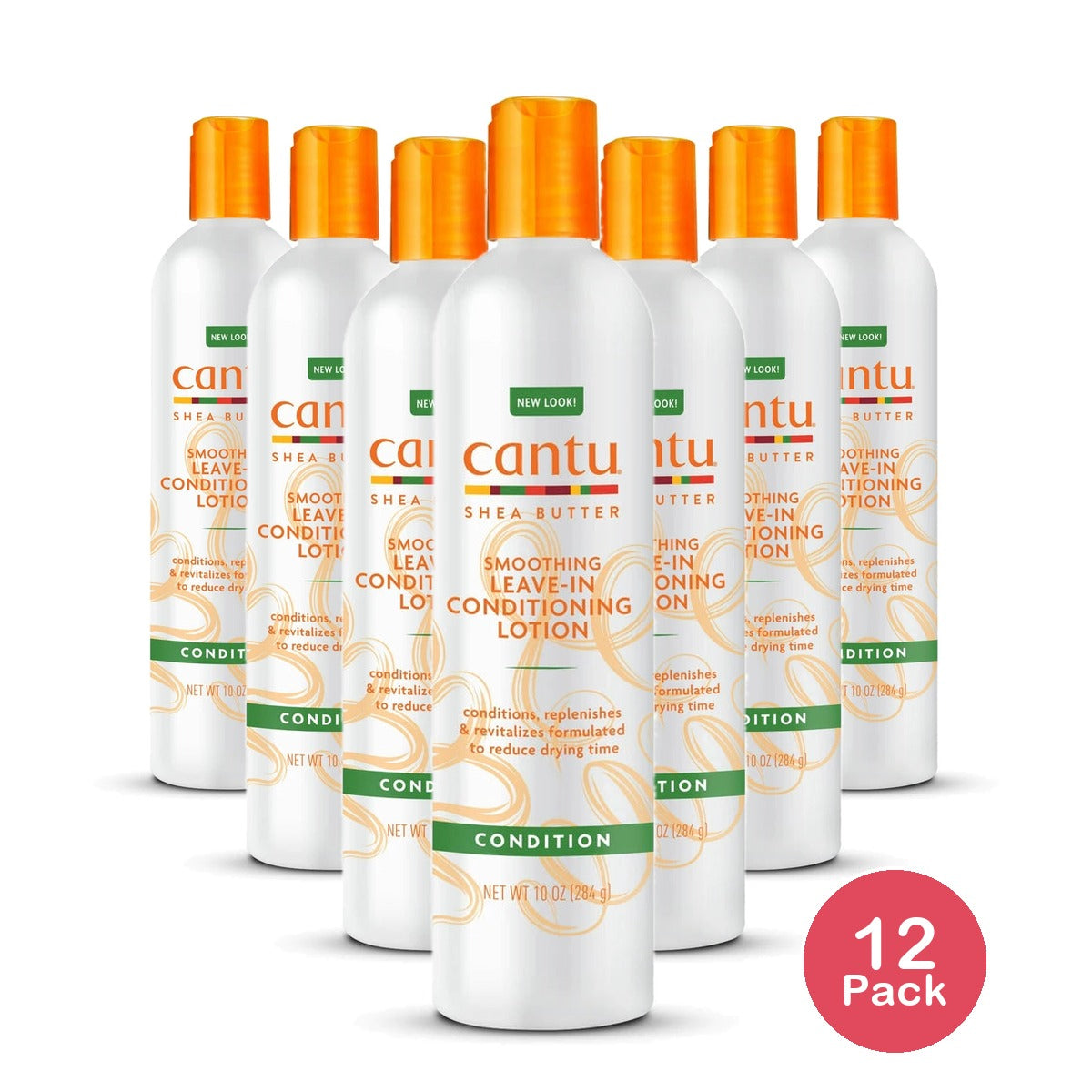 Cantu Shea Butter Leave-in Conditioning Lotion with Coconut Oil & Avocado Oil 10 Oz (Pack of 12)