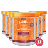 Cantu Shea Butter Maximum Hold Strengthening Styling Gel 18.5Oz (Pack of 12)