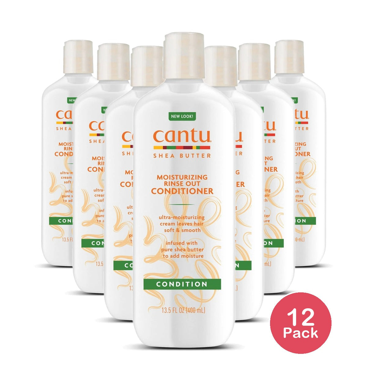 Cantu Shea Butter Moisturizing Rinse Out Conditioner (Pack of 12) 13.5 Fl. Oz
