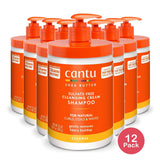 Cantu Shea Butter Natural Hair Cleansing Cream Shampoo - (Pack of 12) 25 Fl. Oz