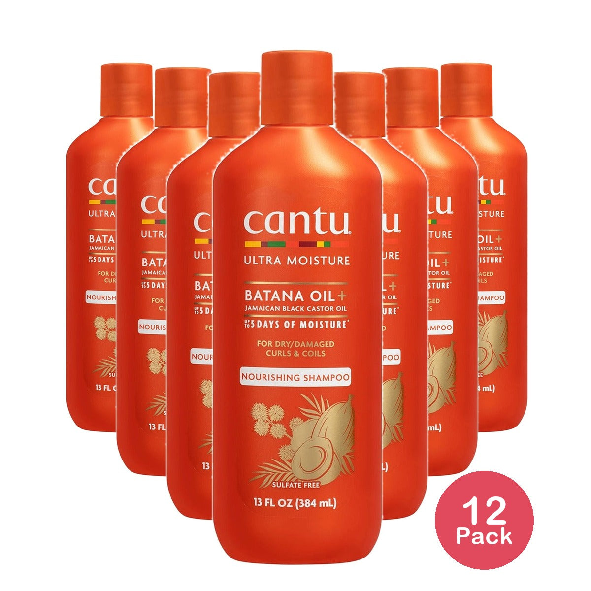 Cantu Ultra Moisture Nourishing Shampoo 13 Fl Oz (Pack of 12)