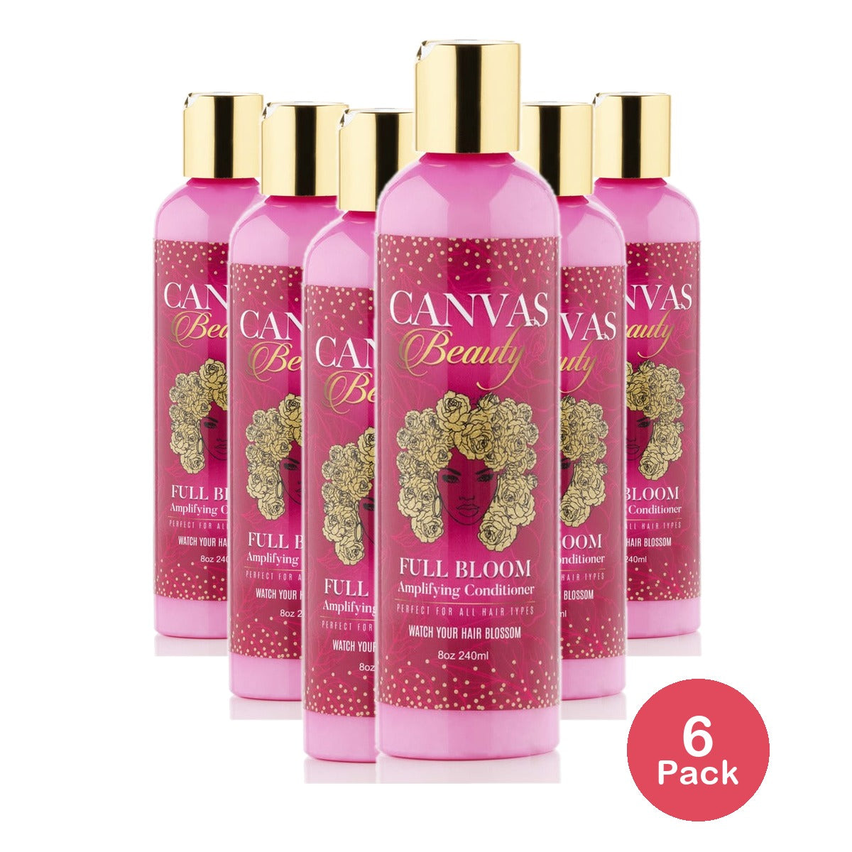 Canvas Beauty Full Bloom Amplifying Conditioner 8 Fl Oz (Pack of 6)