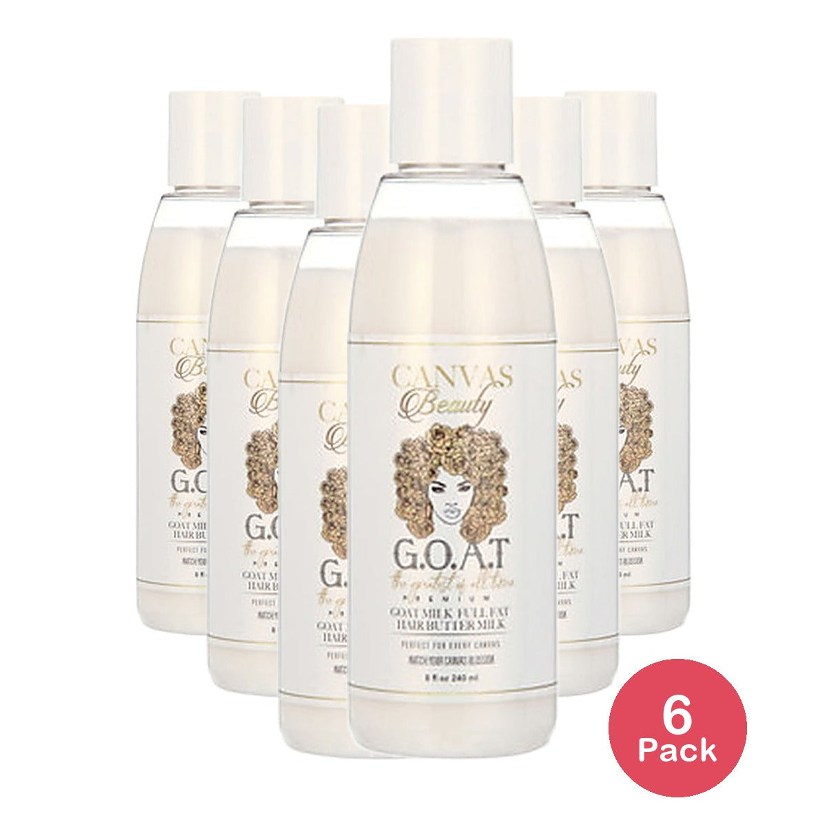 Canvas Beauty Goat Milk Hair Buttermilk 8 Oz (Pack of 6)