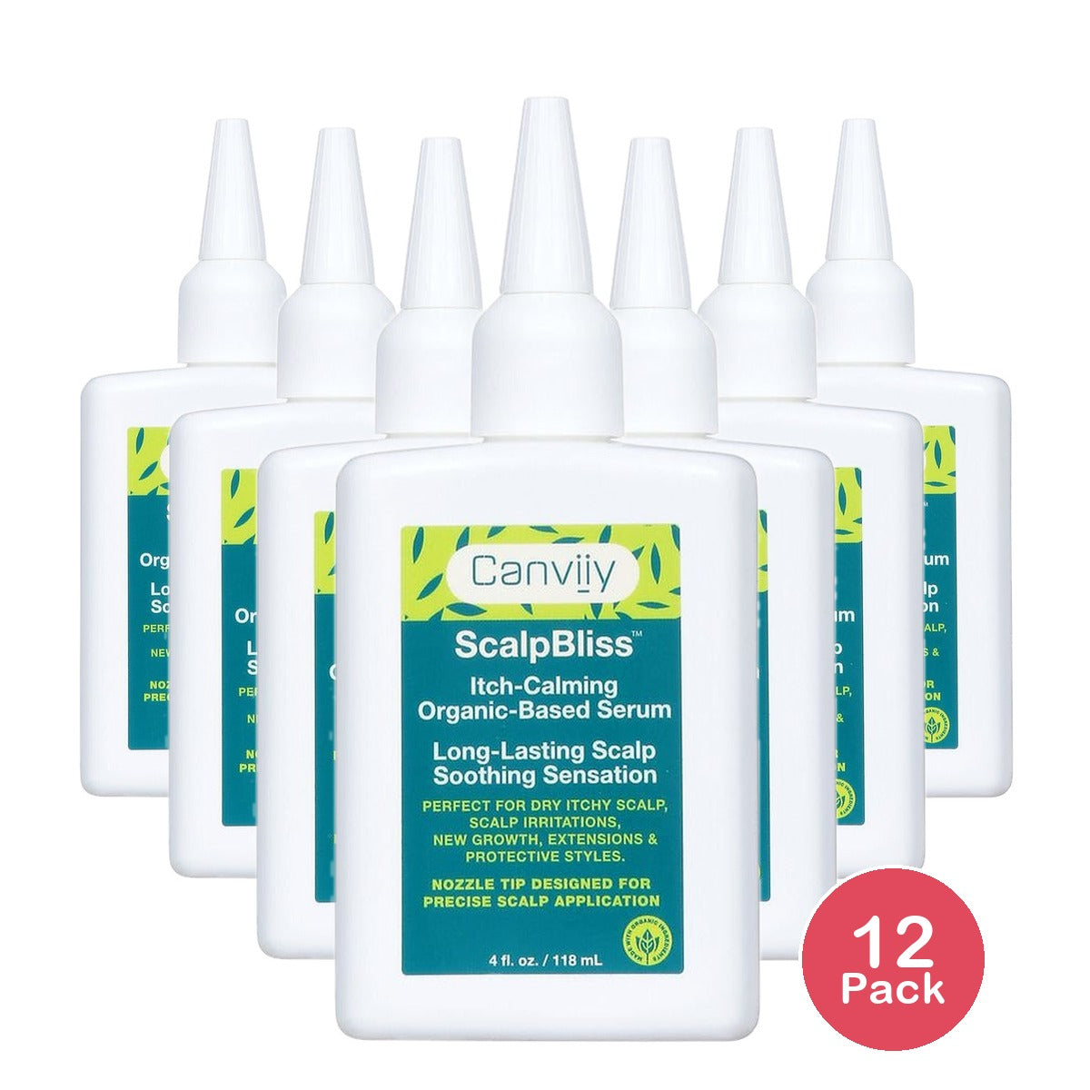 Canviiy Scalp Bliss Organic Serum 4 Fl Oz (Pack of 12)
