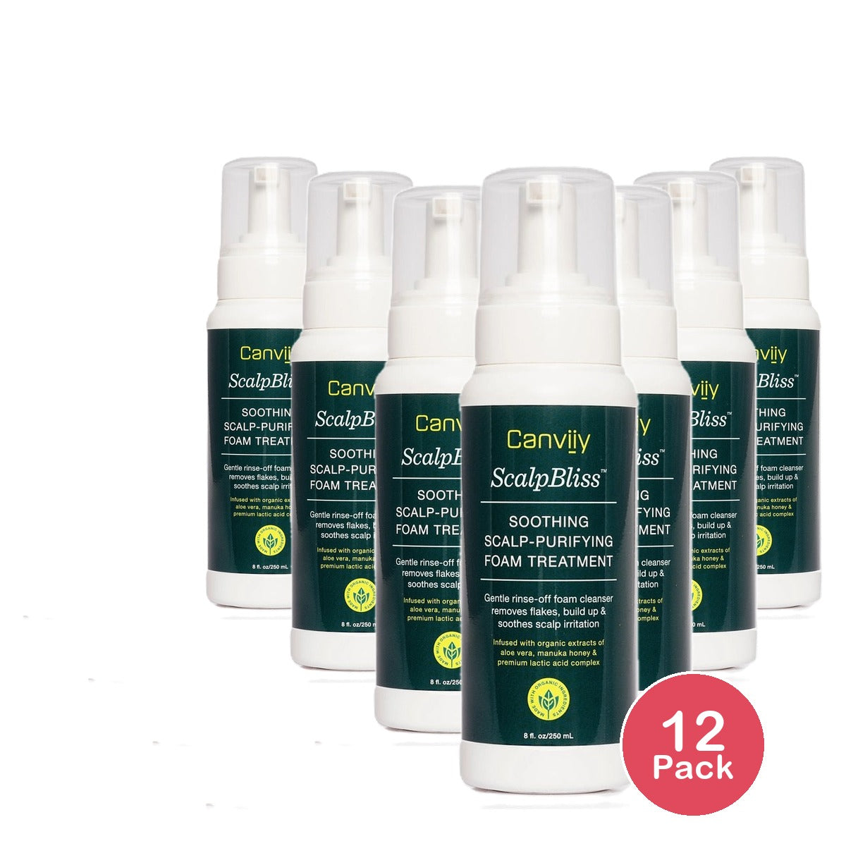 Canviiy ScalpBliss Soothing Scalp Foam Treatment 8 Oz (Pack of 12)