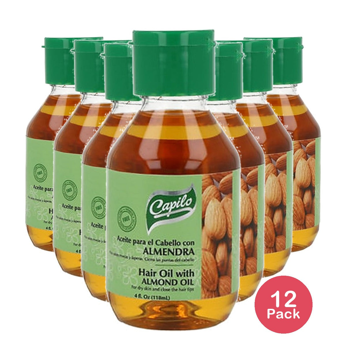 Capilo Almond Oil 4 Oz (Pack of 12)