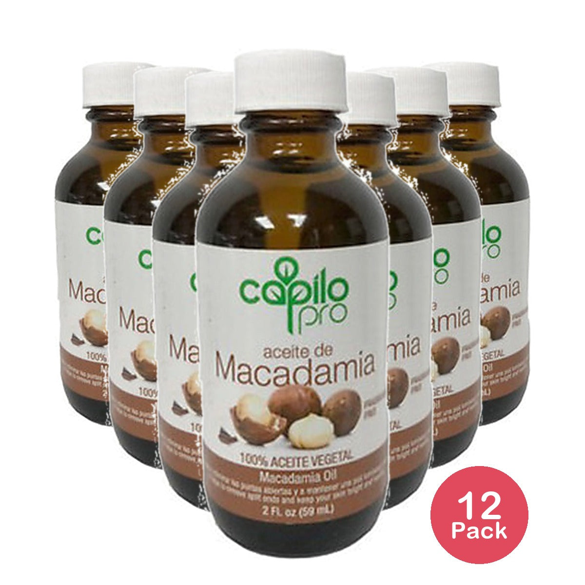 Capilo Pro Macadamia Oil 2 Oz (Pack of 12)