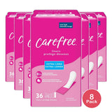 Carefree ACTi-Fresh Extra Long Pantiliners To Go Unscented 3.17oz (Pack of 8)