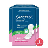 Carefree Ultra Thin Super/Long Pads with Wings 11.99oz (Pack of 3)