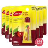 Carmex Daily Care Moisturizing SPF 15 Lip Balm Fresh Cherry 0.35Oz (Pack of 144)