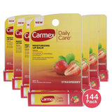 Carmex Moisturizing Strawberry Lip Balm Stick SPF15 0.35Oz (Pack of 144)
