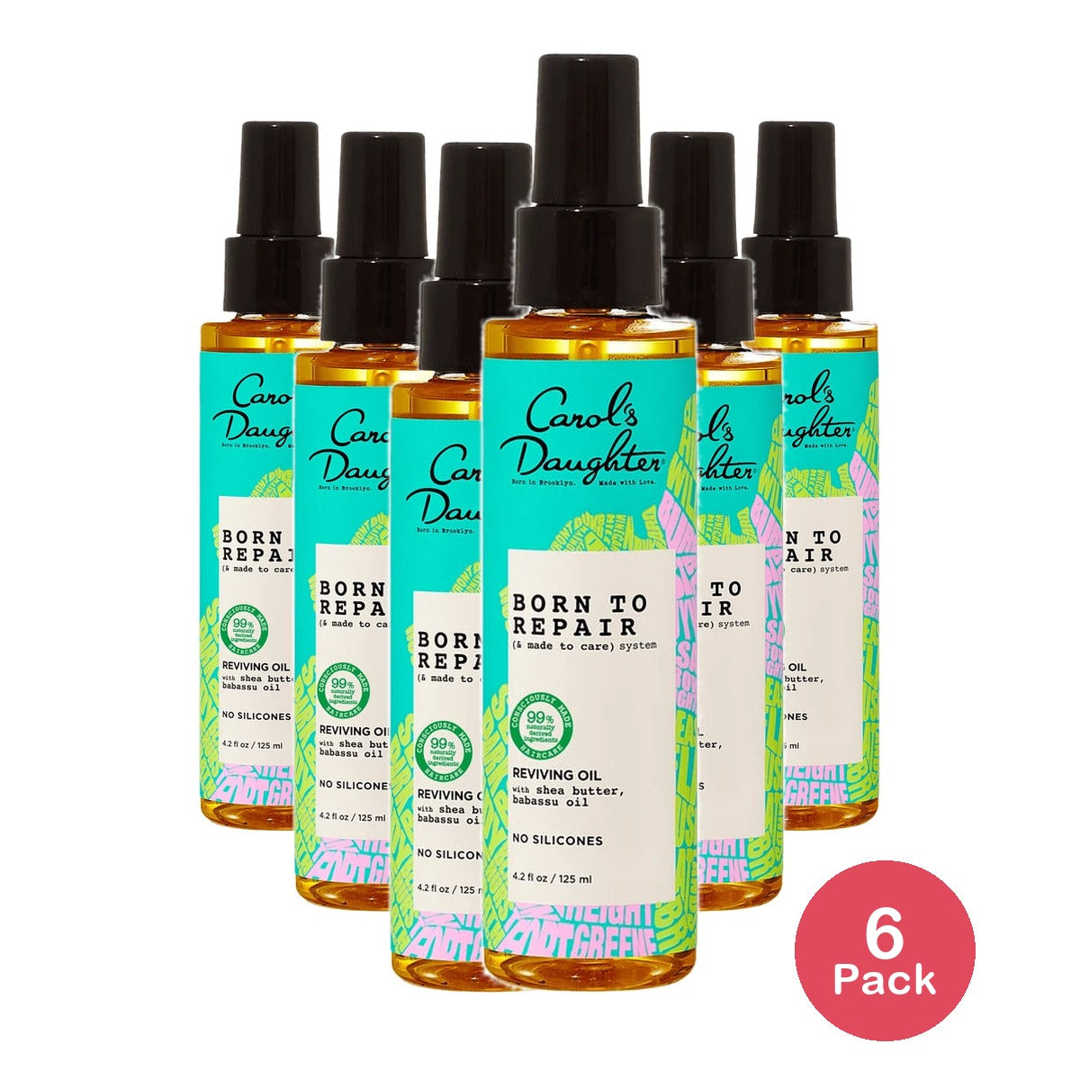 Carol's Daughter Born to Repair Reviving Nourishing Hair Oil for Curly Hair wi 4.2. Oz (Pack of 6)