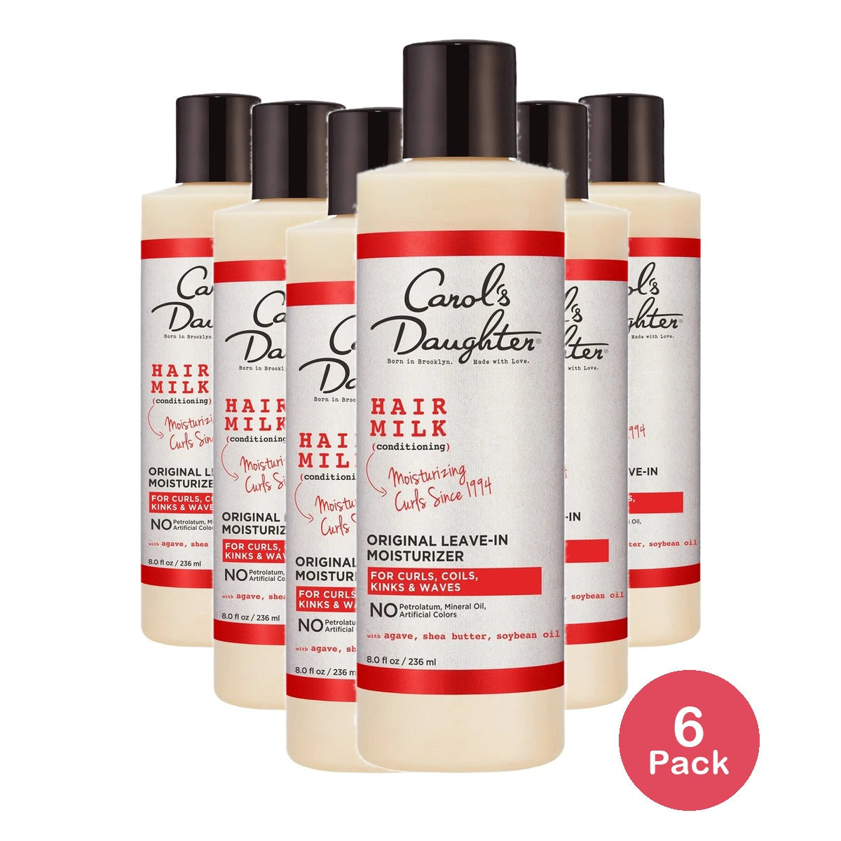 Carol's Daughter Moisturizing Hair Styling Cream for Dry Hair with Shea Butter 8 Oz (Pack of 6)