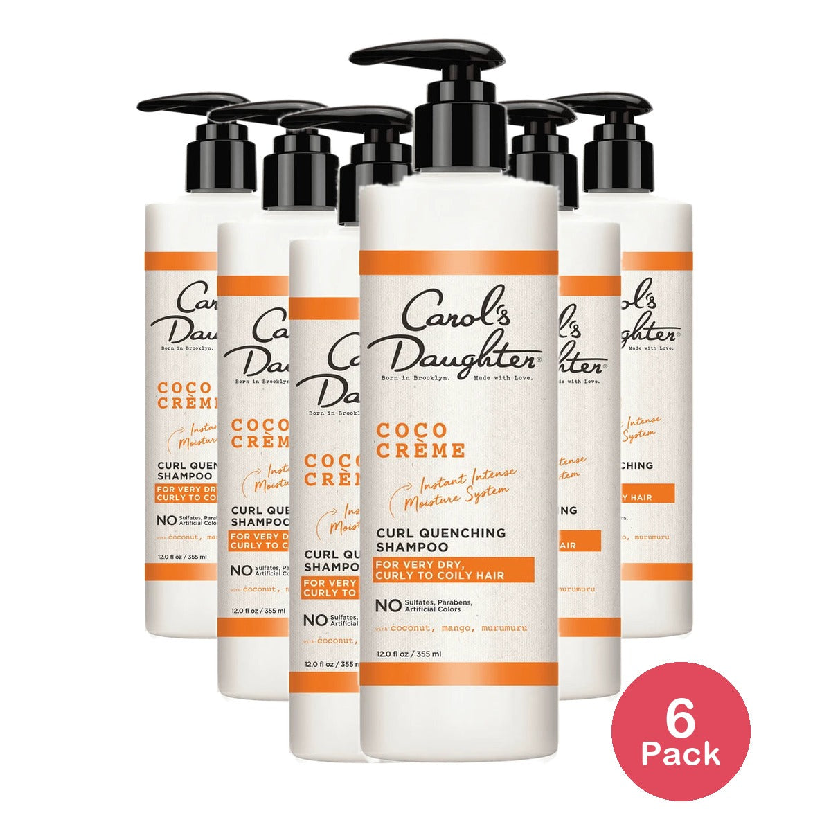 Carol's Daughter Coco Creme Moisturizing Daily Shampoo for Dry Hair, with Coconut Oil, 12 fl oz