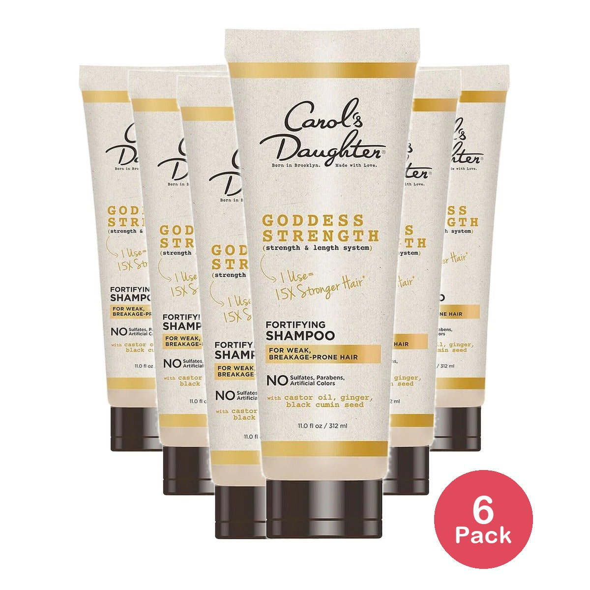 Carol's Daughter Goddess Strength Shampoo 11 Oz (Pack of 6)
