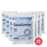 CelluCotton 100% Cotton Beauty Coil for Beauty Application & Removal 10 feet (Pack of 48)
