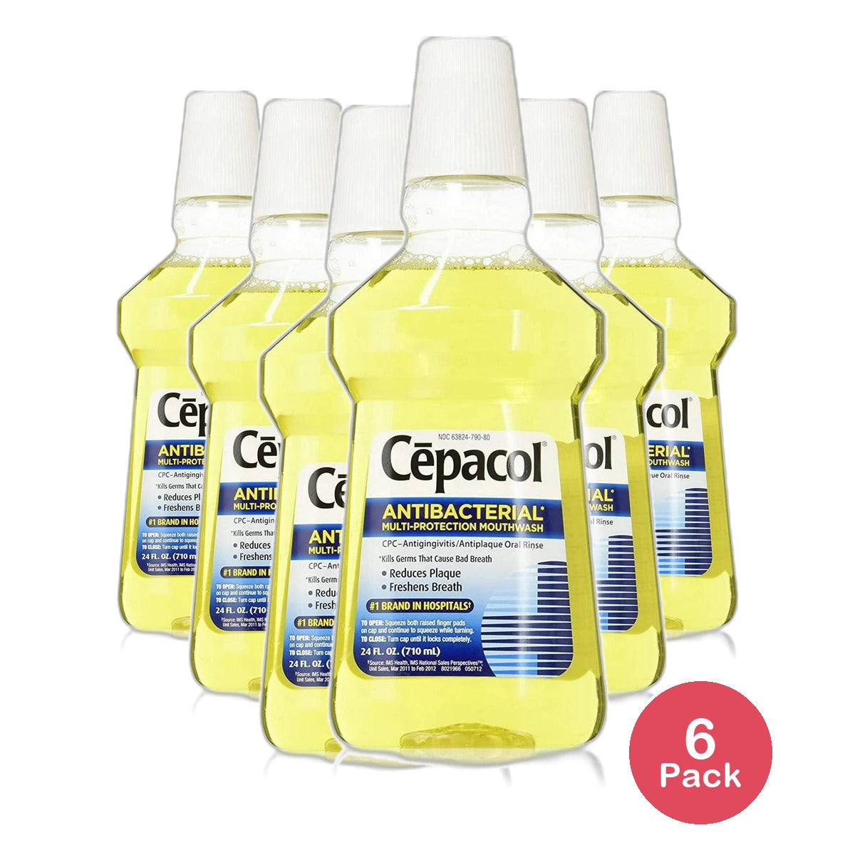 Cepacol Antibacterial Mouthwash And Gargle Gold24Oz (Pack of 6)