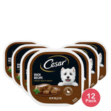 Cesar Classic Loaf In Sauce Duck Recipe Wet Dog Food Adult 3.5 Oz (Pack of 12)