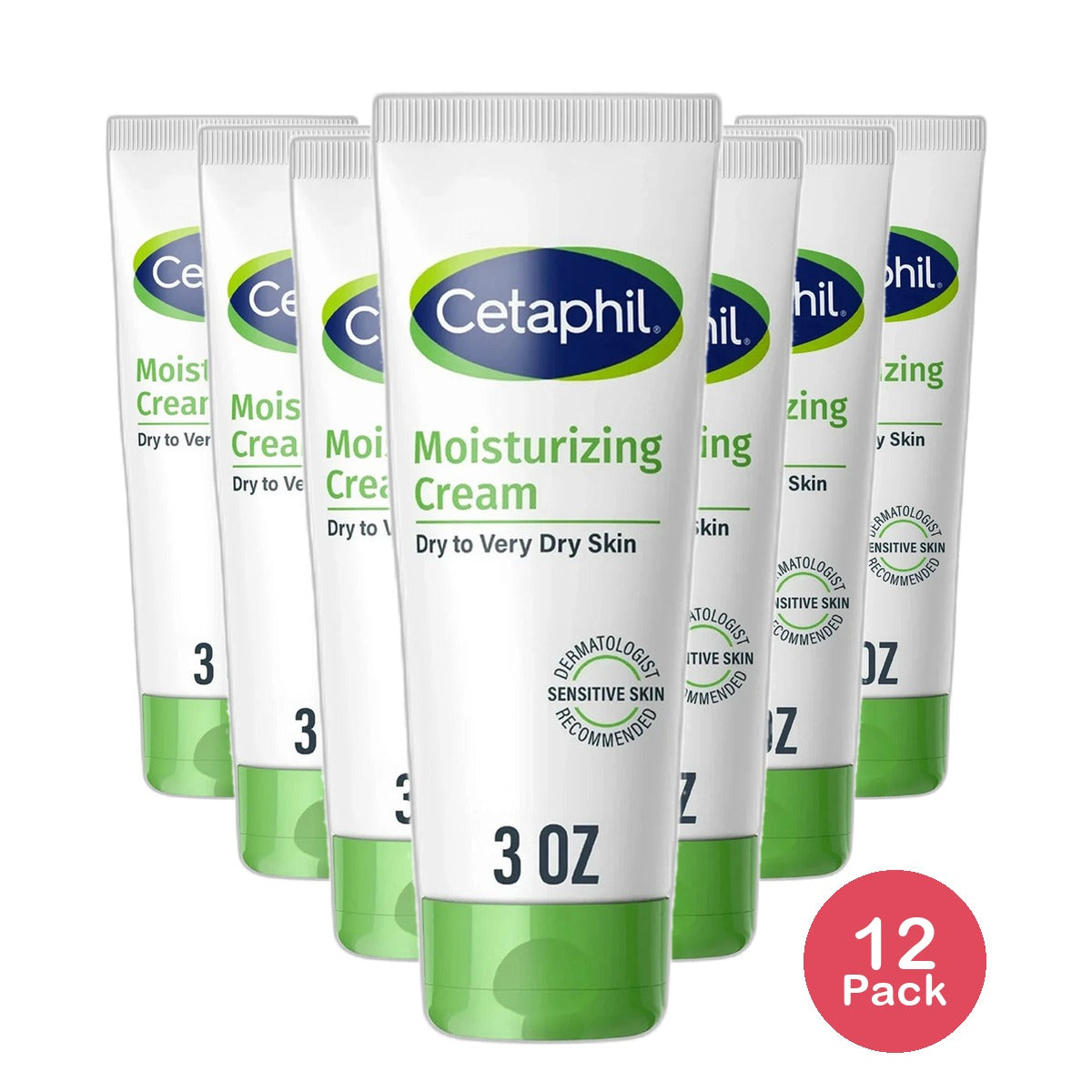 Cetaphil Body Moisturizing Cream for Very Dry to Dry Skin 3Oz (Pack of 12)