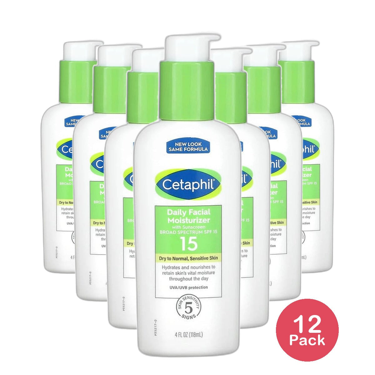 Cetaphil Daily Facial Moisturizer with Broad Spectrum Sunscreen SPF 15 4Oz (Pack of 12)