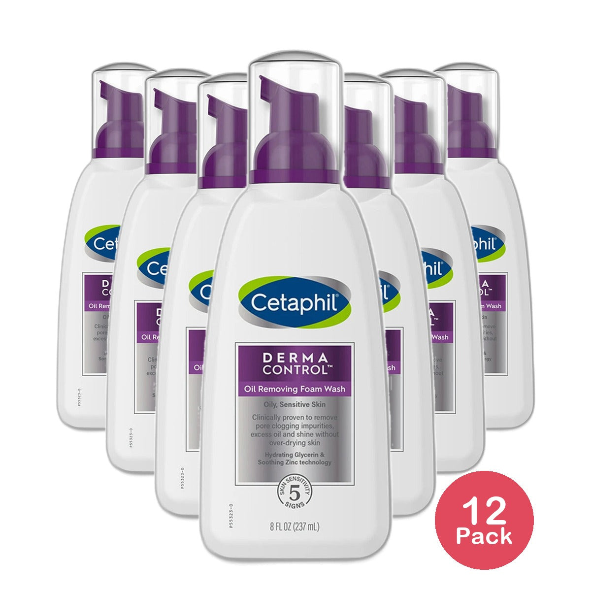 Cetaphil Derma Control Oil Control Foam Wash8Oz (Pack of 12)