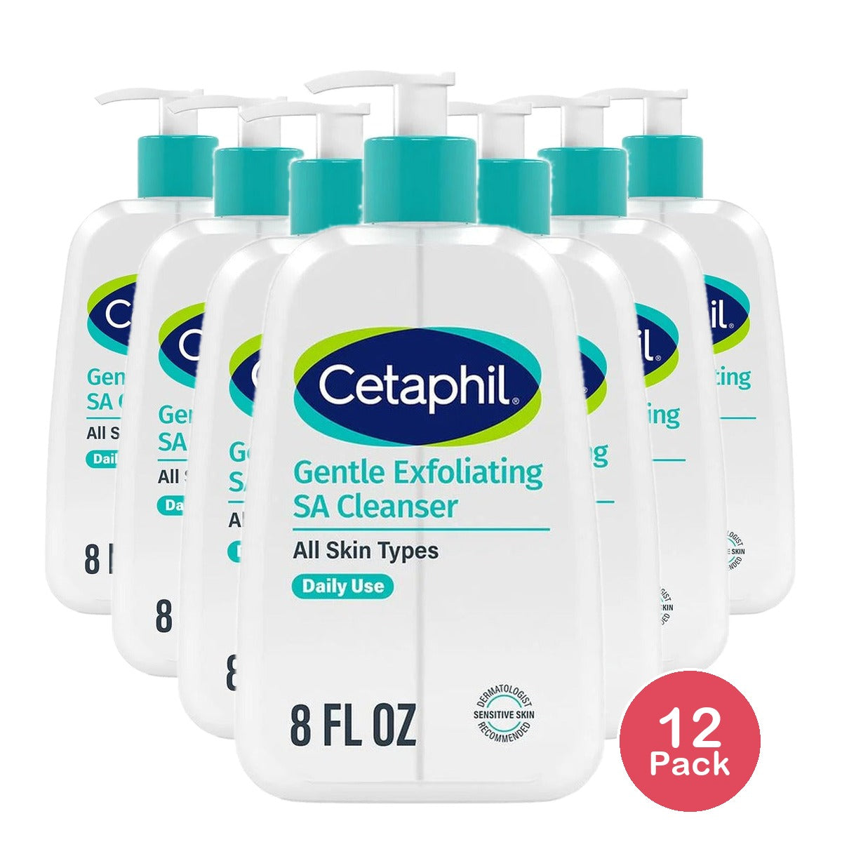 Cetaphil Exfoliating Salicylic Acid Cleanser 8 Oz (Pack of 12)