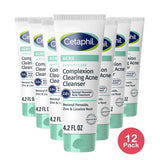 Cetaphil Gentle Clear Complexion Benzoyl Peroxide Acne Face Wash 4.2 Oz (Pack of