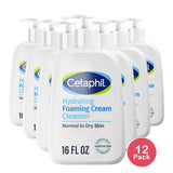 Cetaphil Hydrating Foaming Cream Cleanser - 16.0 fl oz (Pack of 12)