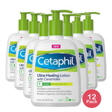 Cetaphil Intensive Healing Lotion with Ceramides For Dry Rough Flaky Skin 16Oz (Pack of 12)