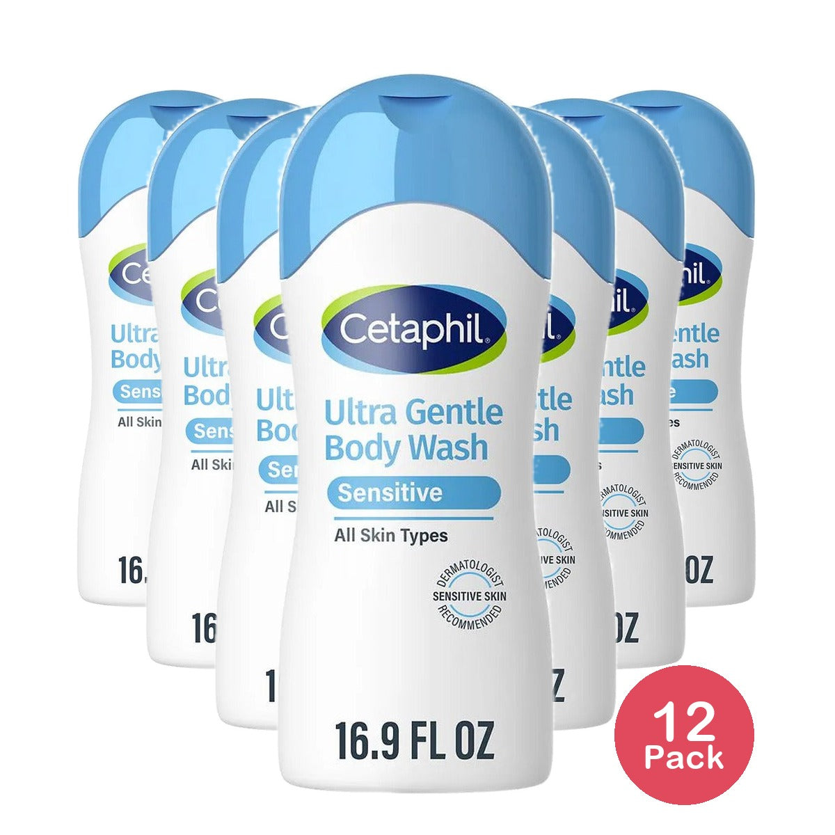 Cetaphil Ultra Gentle Body Wash 16.9 Oz (Pack of 12)