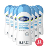 Cetaphil Ultra Gentle Body Wash 16.9 Oz (Pack of 12)