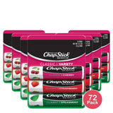 Chapstick Classic Cherry, Spearmint And Strawberry Lip Balm, 3 Pack 0.15 Oz (Pack Of 72)