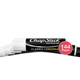 ChapStick Classic Skin Protectant Moisturizing Lip Balm, Original Flavor, 0.15 Oz (Pack of 144)