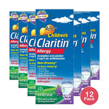Children's Claritin Loratadine Allergy Relief 24 Hour Non-Drowsy Grape Liquid - 4 fl oz (Pack of 12)