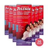 Childrens TYLENOL Cold Plus Cough Plus Runny Nose 4 Oz (Pack of 36)