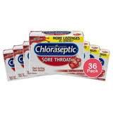 Chloraseptic Sore Throat Lozenges With Cherry Flavor18 Each 5.76oz (Pack of 36)